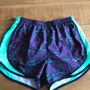 New Nike Tempo Shorts Purple and Green-Small